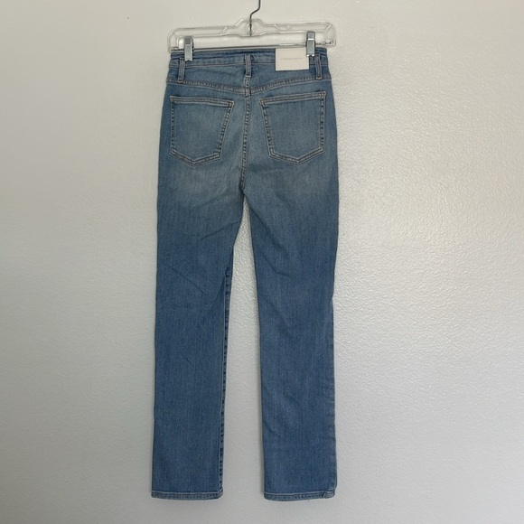 JONATHAN SIMKHAI STANDARD Marley Ankle Straight Stretch High Waist Jeans Size 25 - Picture 6 of 9